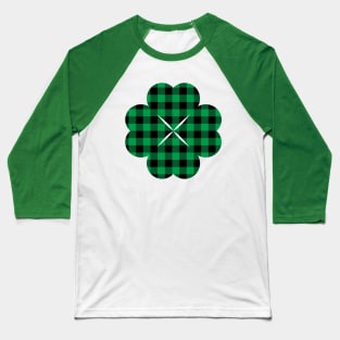 Buffelo Plaid Clover Baseball T-Shirt